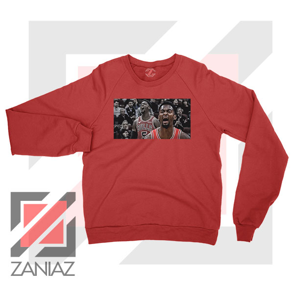 Bobby Portis Bull 5 Design Red Sweater