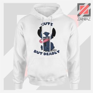 Cute Stitch Venom Deadly Design Hoodie – Dark Kawaii Style