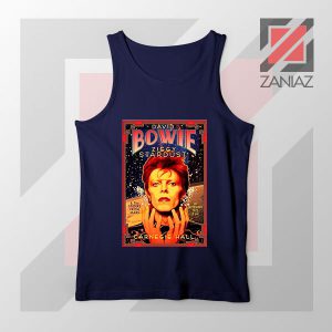 David Bowie Carnegie Halls Navy Blue Tank Top