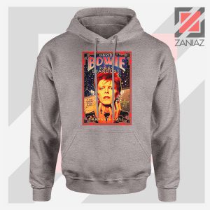 David Bowie Carnegie Halls Sport Grey Hoodie