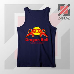 Dragon Ball Red Bull Logo New Navy Blue Tank Top