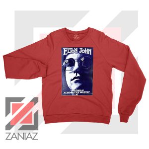 Elton John Fourth Album Poster Red Sweatshirt