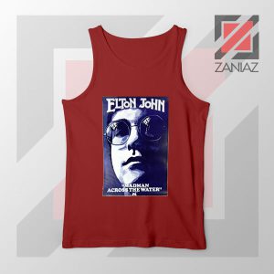 Elton John Fourth Album Poster Red Tank Top