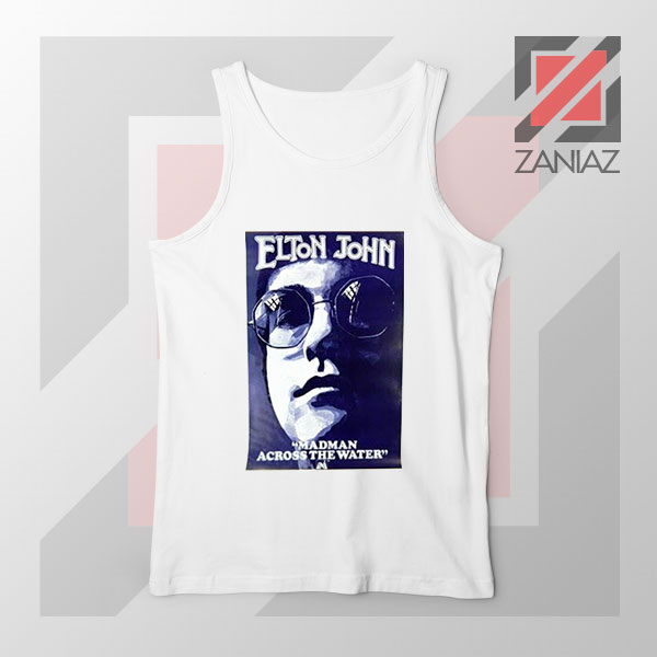 Elton John Fourth Album Poster White Tank Top