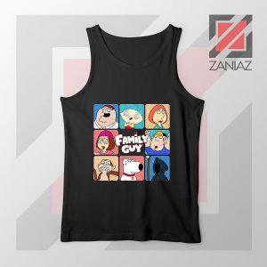 Family Guy Animated Face Grid Tank Top
