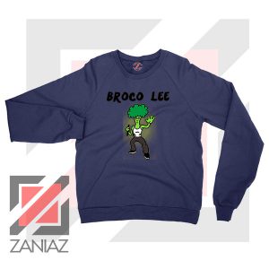 Funny Broco Lee Navy Blue Sweatshirt
