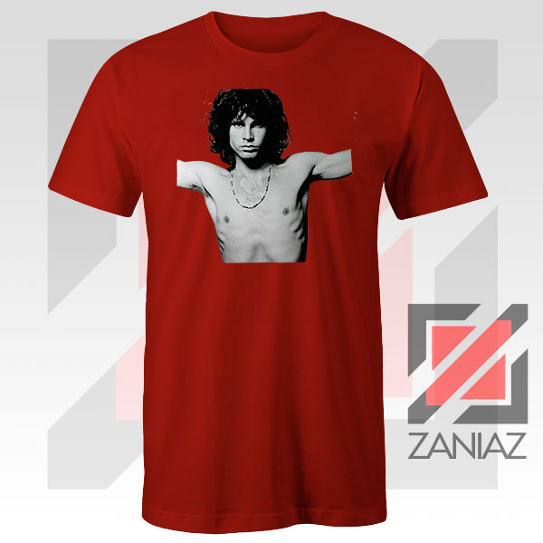 Jim Morrison Musician Graphic Red Tee