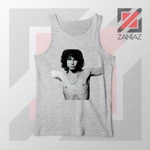 Jim Morrison Musician Graphic Sport Grey Tank Top