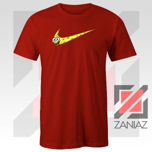 Just Spongebob Funny Nike Graphic Red Tee