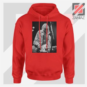 Kurt Cobain Concert Graphic Red Hoodie