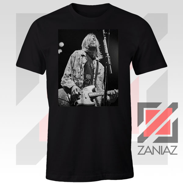 Kurt Cobain Concert Graphic T-shirt – Iconic Grunge Style