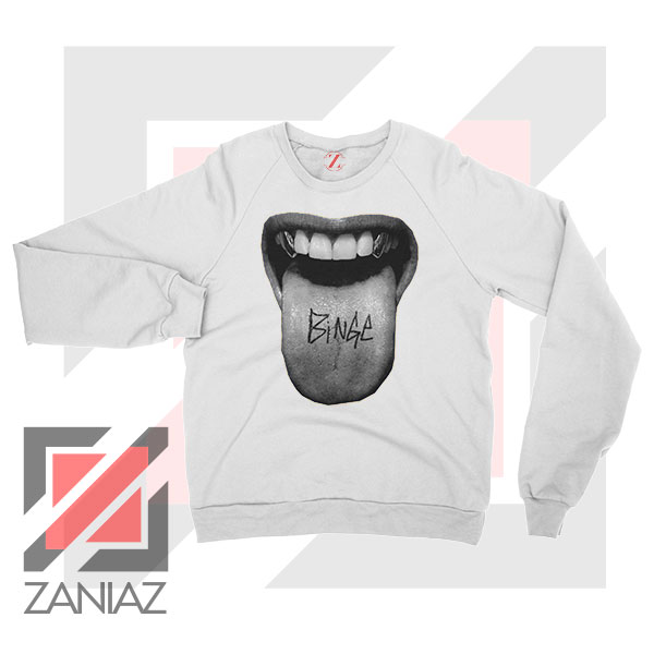 MGK Binge Album Rapper Graphic White Sweatshirt