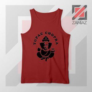Makaveli Chopra Graphic Red Tank Top