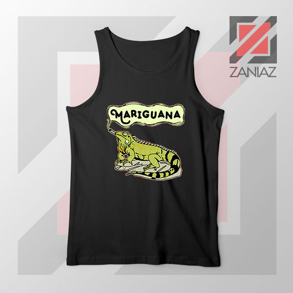 Mariguana Smoke Animal Black Tank Top