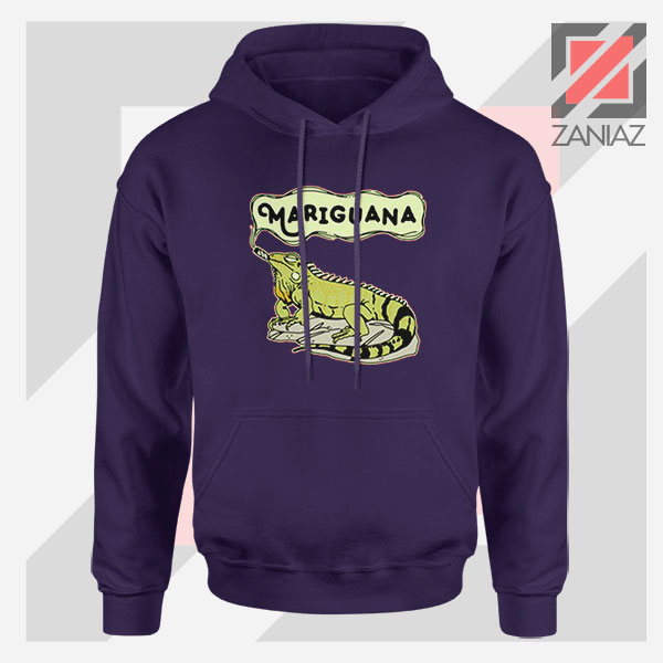 Mariguana Smoke Animal Navy Blue Hoodie