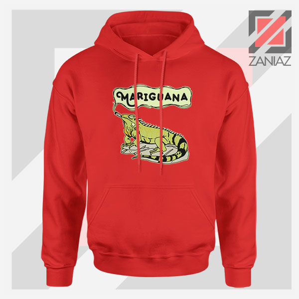 Mariguana Smoke Animal Red Hoodie