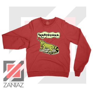 Mariguana Smoke Animal Red Sweatshirt