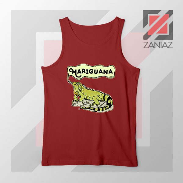 Mariguana Smoke Animal Red Tank Top