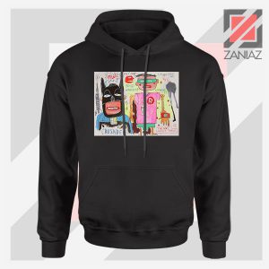 Michel Basquiat Warner Bros Art Black Hoodie