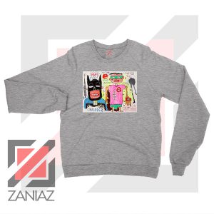 Michel Basquiat Warner Bros Art Sport Grey Sweater