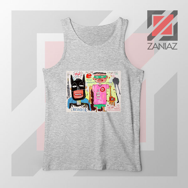 Michel Basquiat Warner Bros Art Sport Grey Tank Top