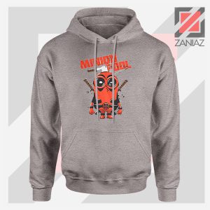 Minion Movies Deadpool Superhero Grey Hoodie