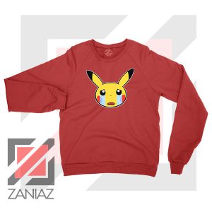 Pikachu Sad Mood Red Sweater