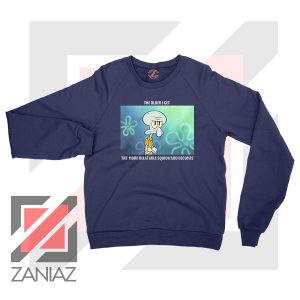 Squidward Meme Designs Navy Blue Sweatshirt