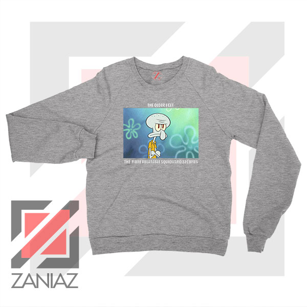 Squidward Meme Designs Sport Grey Sweatshirt