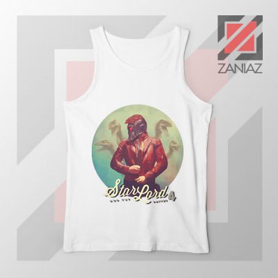 Star Lord Raptor Squad White Tank Top