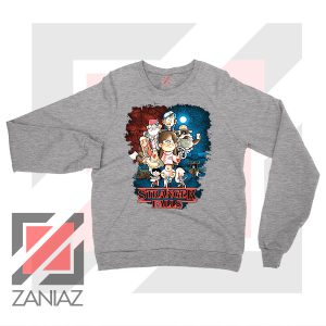 Stranger Falls Gravity Graphic Grey Sweater