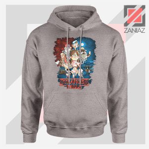 Stranger Falls Gravity Graphic Sport Grey Hoodie