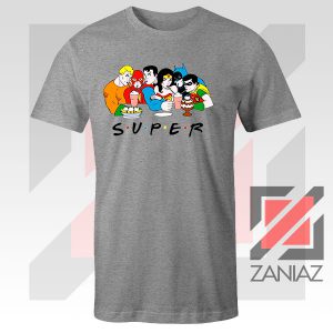 Super Friends DC Comics Graphic Sport Grey Tshirt