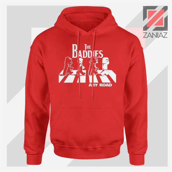 The Baddies Abbey Road Star Wars Red Hoodie