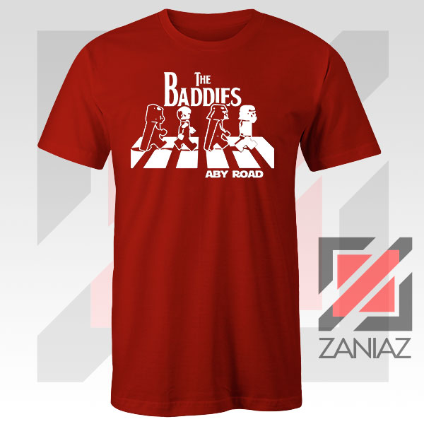 The Baddies Abbey Road Starwars Red Tshirt