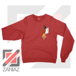 The King Mufasa Falling Graphic Red Sweatshirt