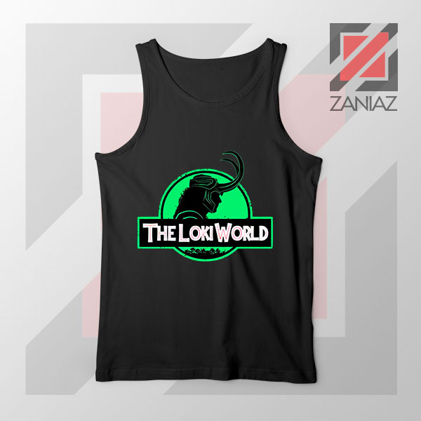 The Loki World Logo Jurassic Tank Top – Fun Pop Culture Tee