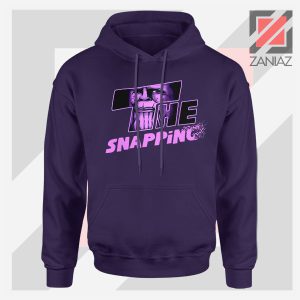 The Snapping Graphic Thanos Navy Blue Hoodie