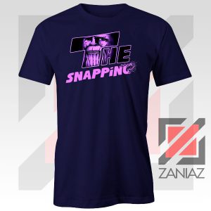 The Snapping Graphic Thanos Navy Blue Tshirt