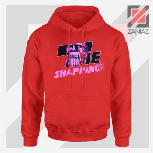 The Snapping Graphic Thanos Red Hoodie