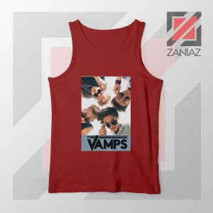 The Vamps Pop Band Red Tank Top