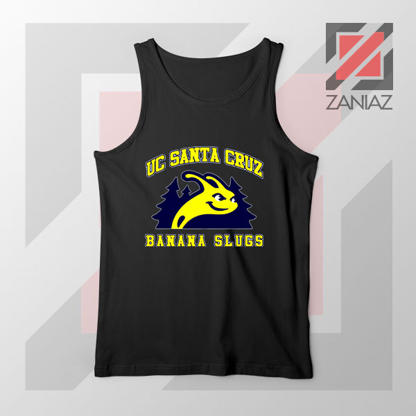 UC Banana Slugs Mascot College Black Tank Top