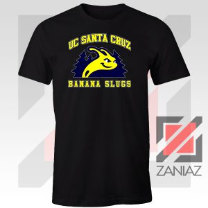 UC Banana Slugs Mascot College Black Tshirt