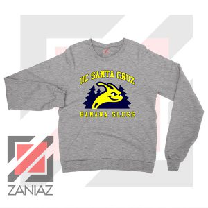 UC Banana Slugs Mascot College Sport Grey Sweatshirt
