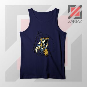 Yosemite Park Black Bear Graphic Navy Blue Tank Top