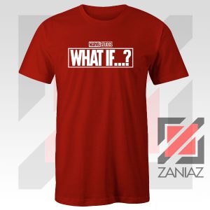 What If Marvel Series Design Red Tshirt