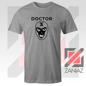 Doctor X Face Graphic Grey Tee