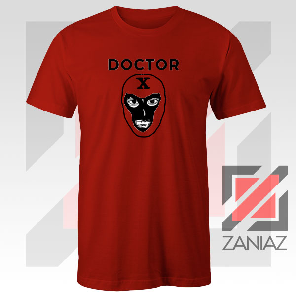 Doctor X Face Graphic Red Tee