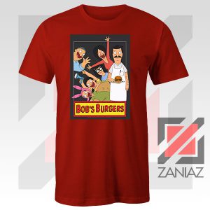 Bobs Burgers Family Design Red Tee