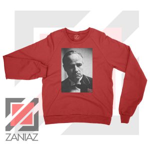 Don Vito Corleone Portrait Red Sweatshirt